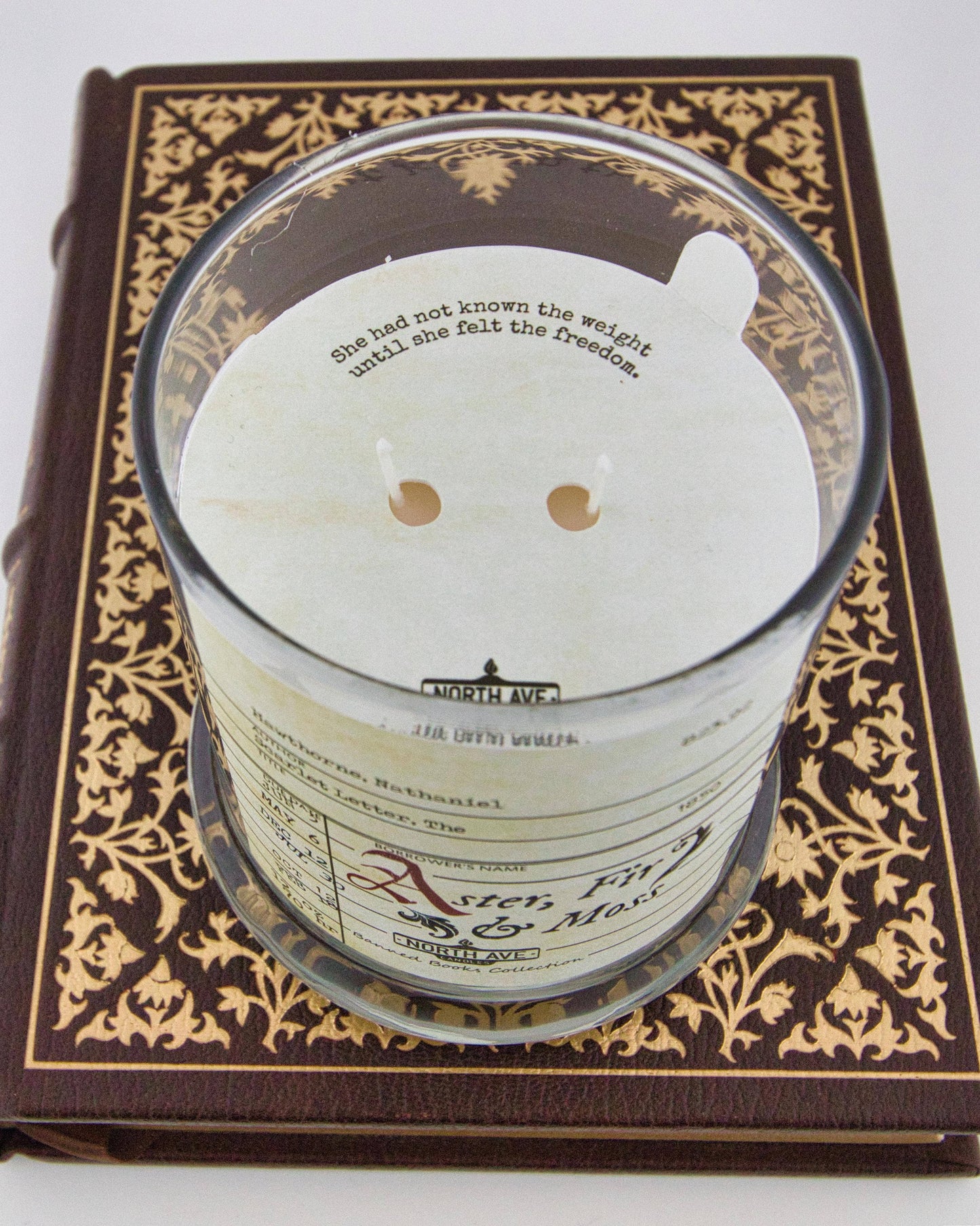 Banned Book Candle / Scarlet Letter / Book Lover Gift