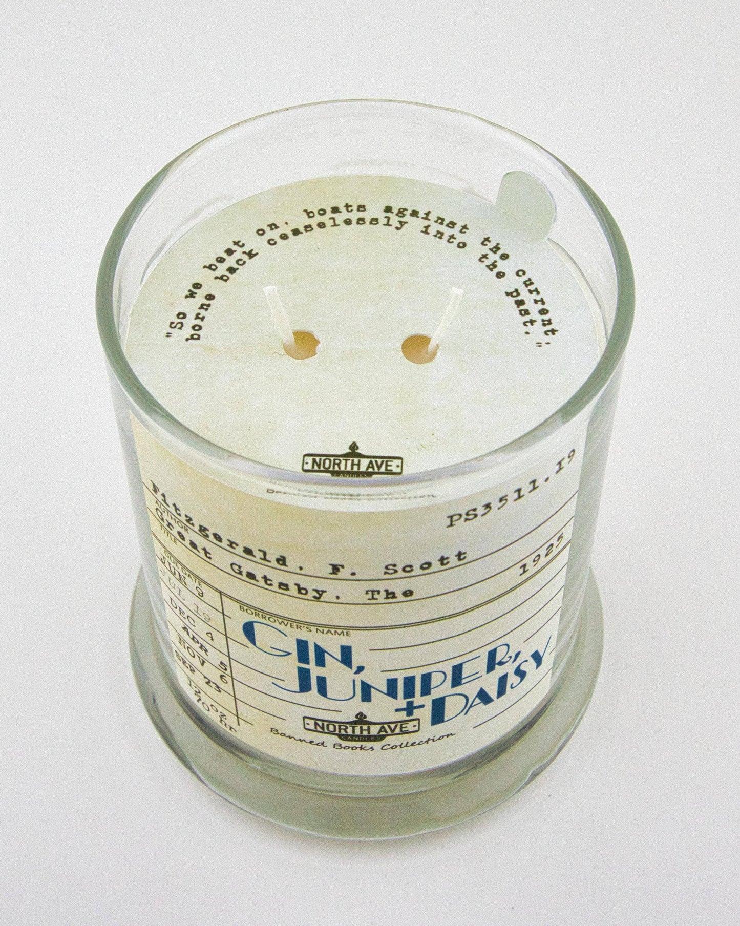 Banned Book Candle / The Great Gatsby / Book Lover Gift