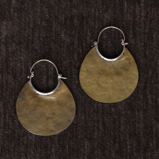 Brass Earrings, Drop
