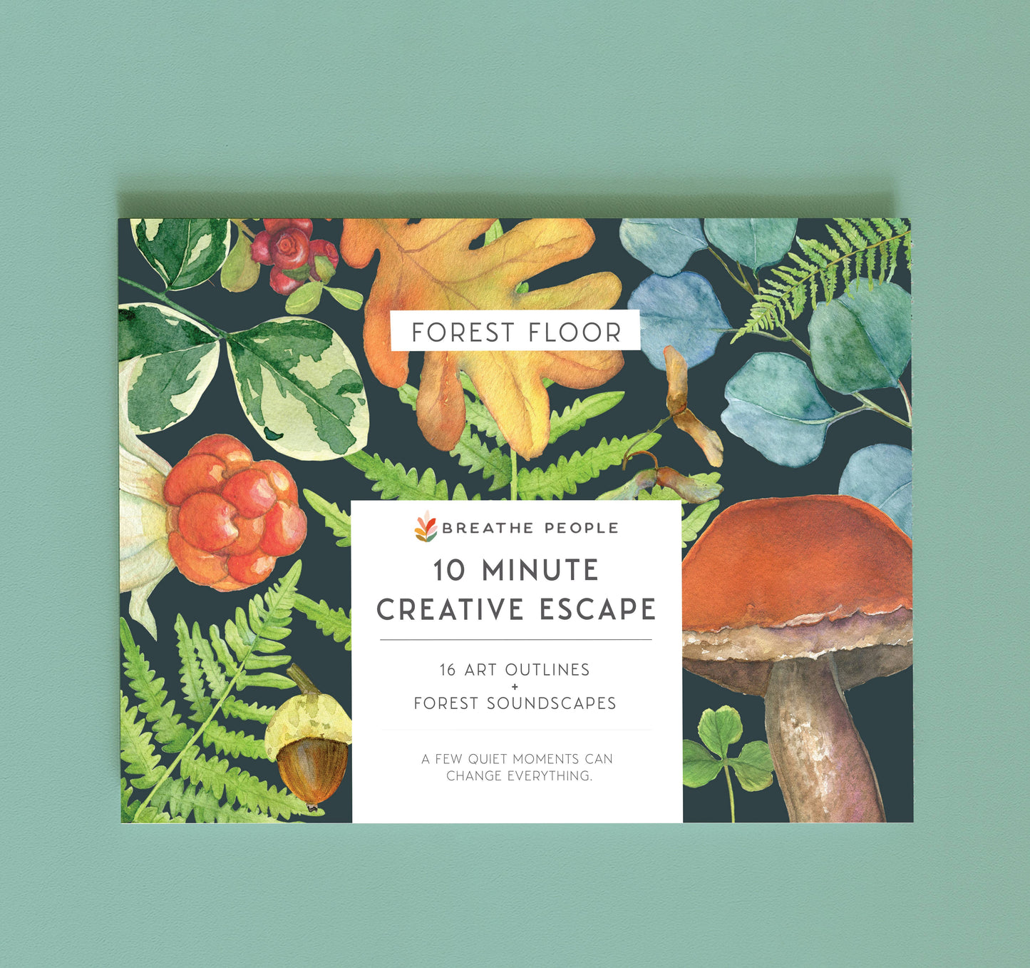10 Minute Creative Escape Art Book — Forest Floor