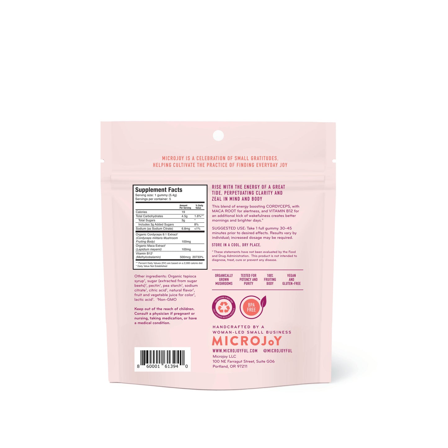 Motivate Mushroom Gummies (5) / Vegan Supplement / Energy