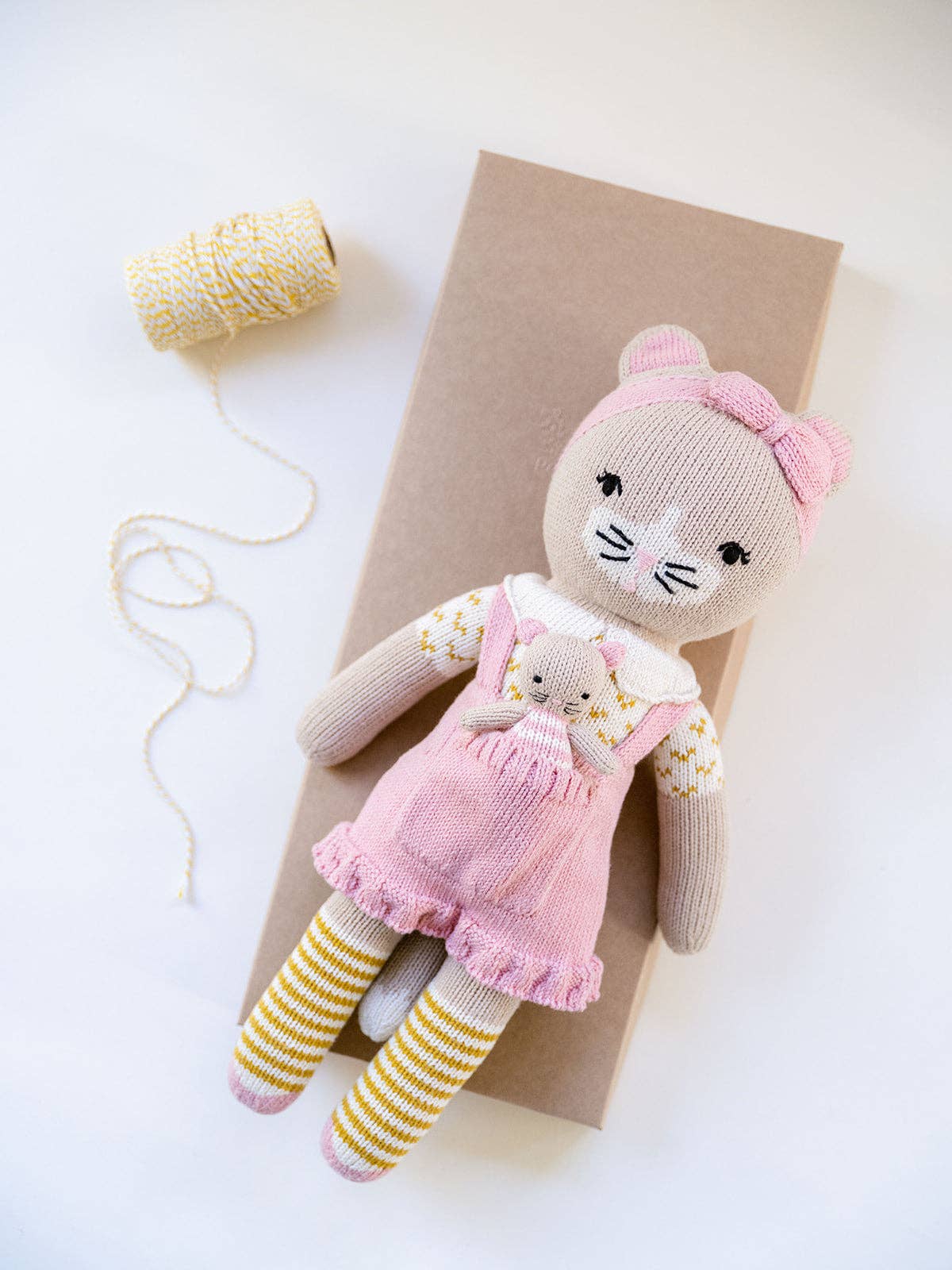 18" Cosette the Cat with 3" Mini Pocket Pal Cora the Mouse