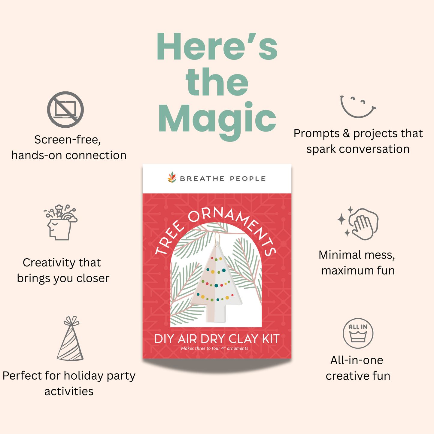 Holiday Ornament Clay Kit